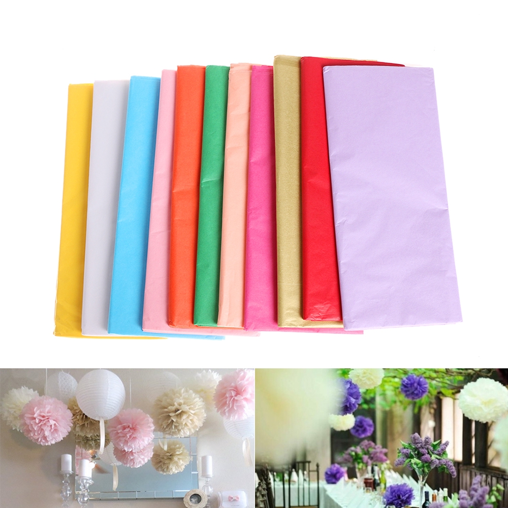 Bộ 10 tờ giấy gói quà thủ công DIY cho tiệc cưới