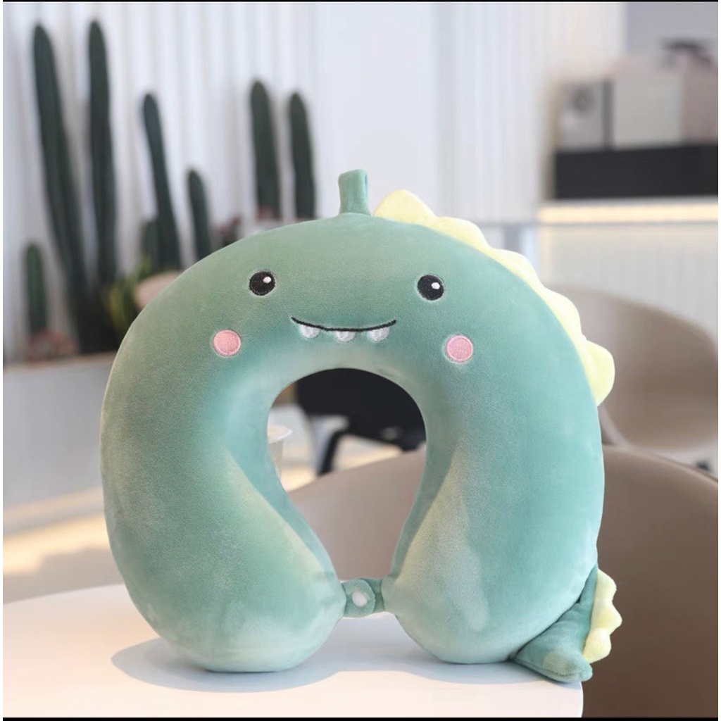 Gối kê cổ cao su cao cấp, gối cổ cao su nguyên khối hình thú ngộ nghĩnh, gối chữ U đi du lịch