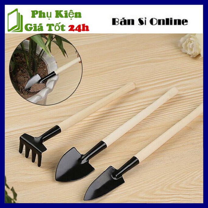 Combo 3 cây cuốc xẻng mini