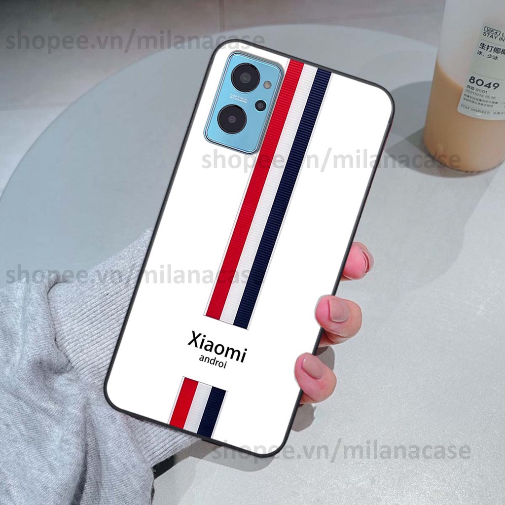 Ốp Realme 9i in giả da phong cách thể thao, cá tính, thời trang