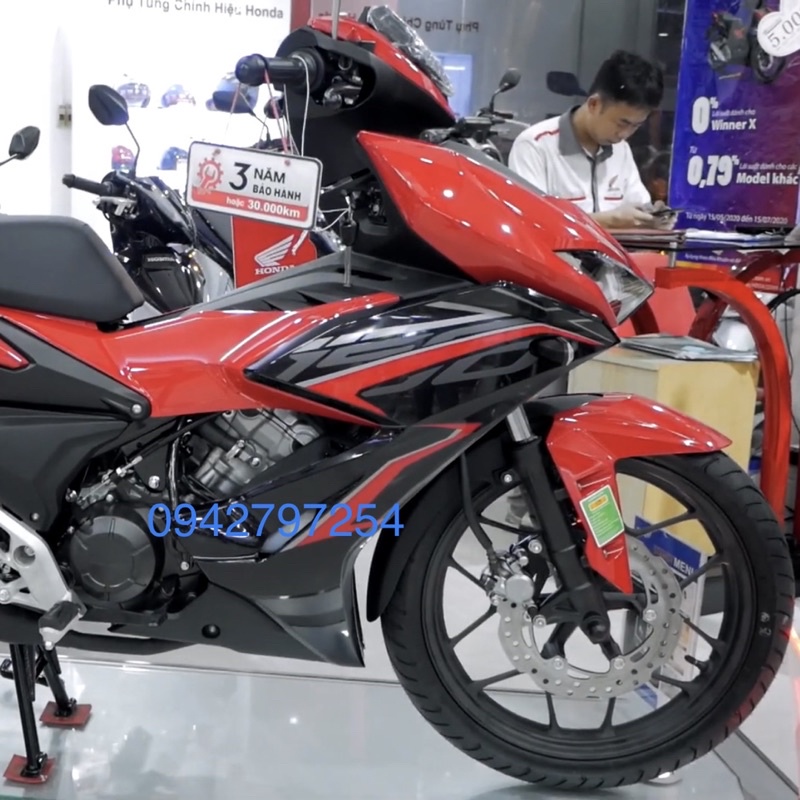 Sơn xe máy Honda Winner màu Đỏ tươi MTP301-1K và MCP301-2K Ultra Motorcycle Colors