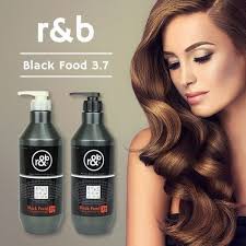 Cặp Dầu Gội và Dầu Xả Dinh Dưỡng r&b Black Food 3.7 450ml giúp khử độc, điều tiết dầu và chống rụng tóc