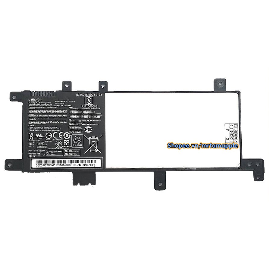 Pin Laptop ASUS X542 (C21N1634) (ZIN) - 4 CELL - Vivobook A542 A580 R542 X542 FL8000