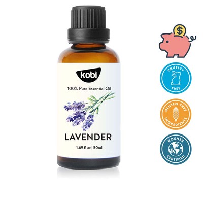 Tinh dầu Oải Hương Kobi Lavender 50ml thơm phòng khử mùi thư giãn dùng khuếch tán
