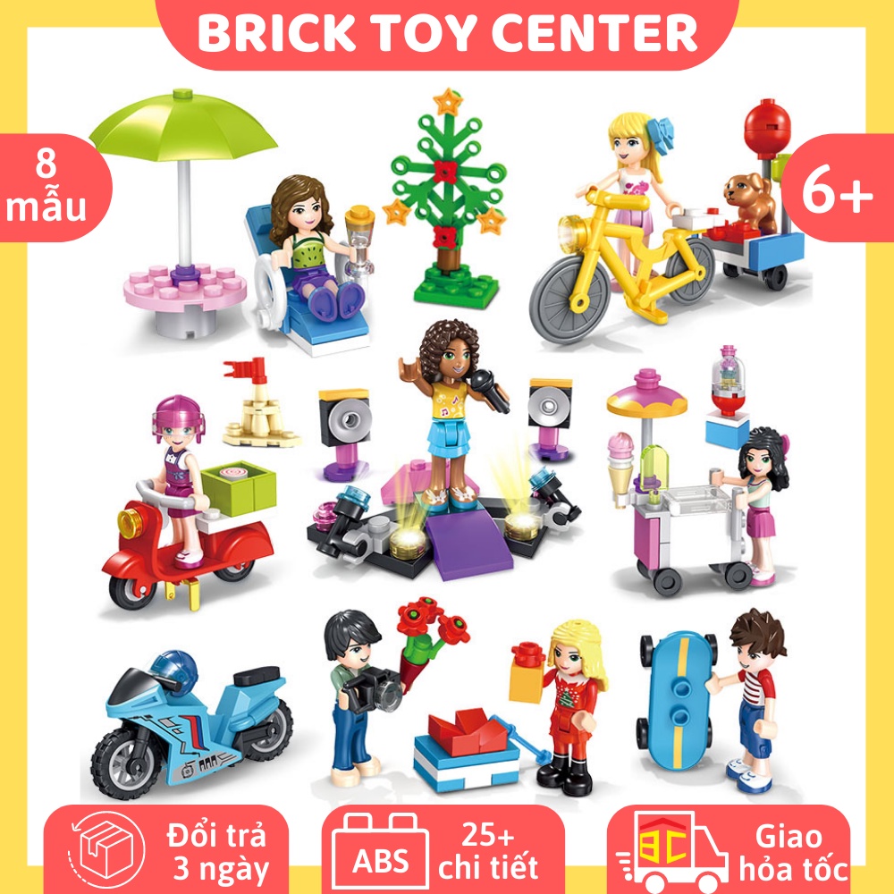 Đồ chơi lego friends cho bé gái MG 128 mô hình lắp ráp công viên giải trí dễ thương