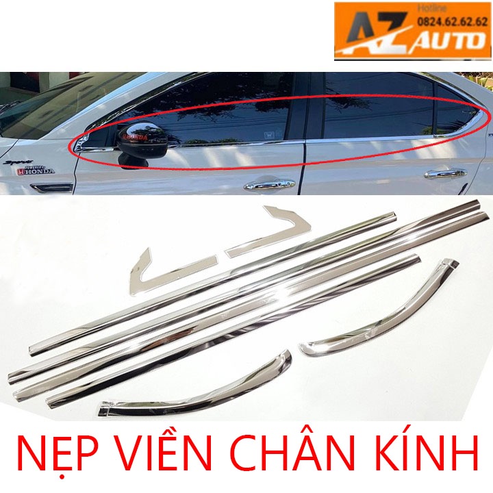 Nẹp chân kính, cong kính Honda City 2021 - 2022 mẫu mới nhất