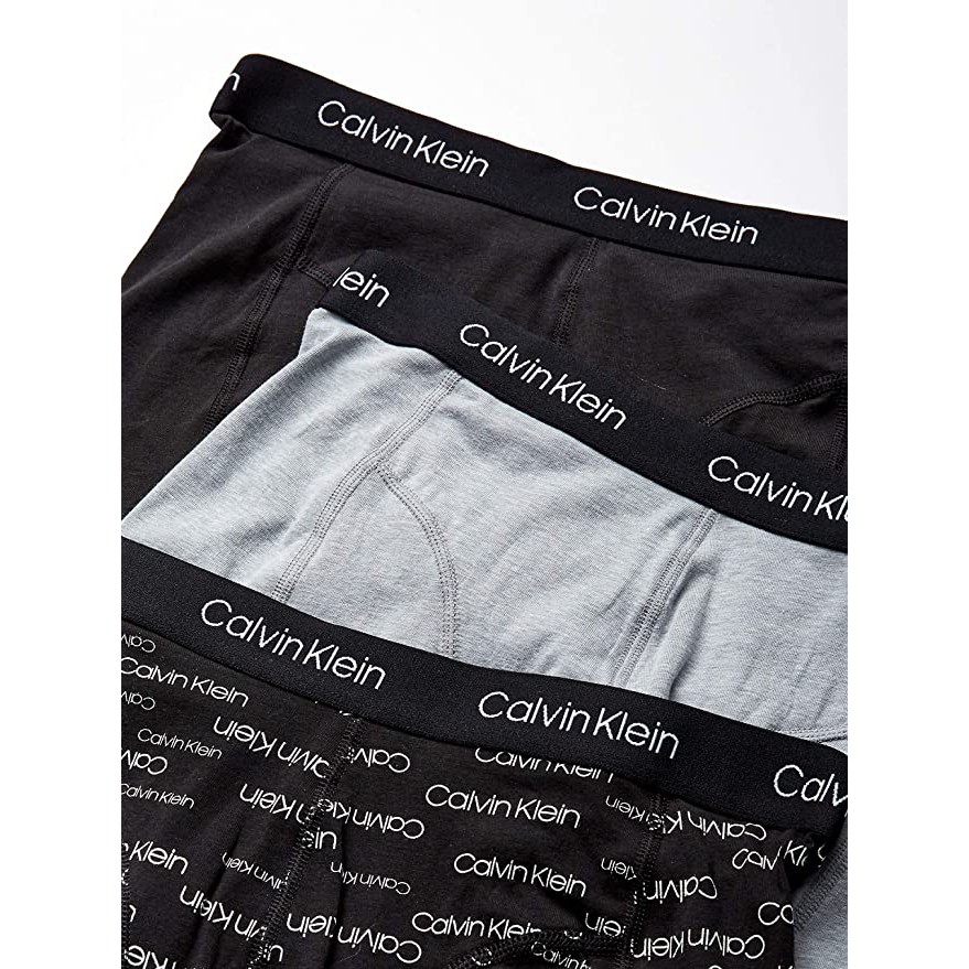 Quần lót nam Calvin Klein Cotton Stretch Boxer Brief 3-pack (Black/Grey) |  Shopee Việt Nam