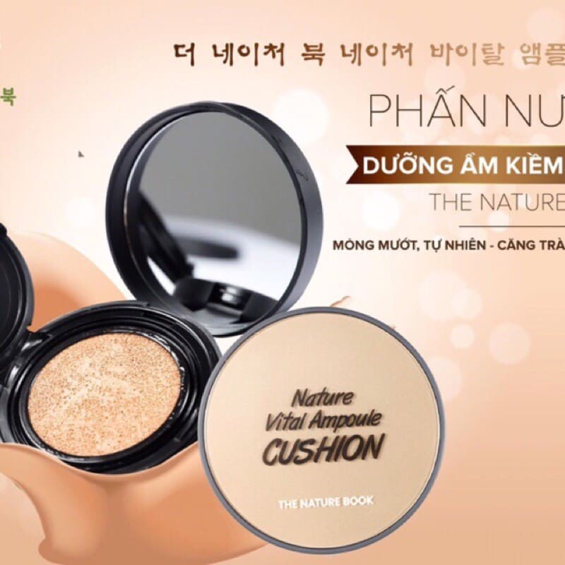 [CHÍNH HÃNG THE NATURE BOOK] PHẤN NƯỚC DƯỠNG ẨM KIỀM DẦU THE NATURE BOOK – PHẤN NƯỚC THE NATURE BOOK NATURE VITAL AMPOUL