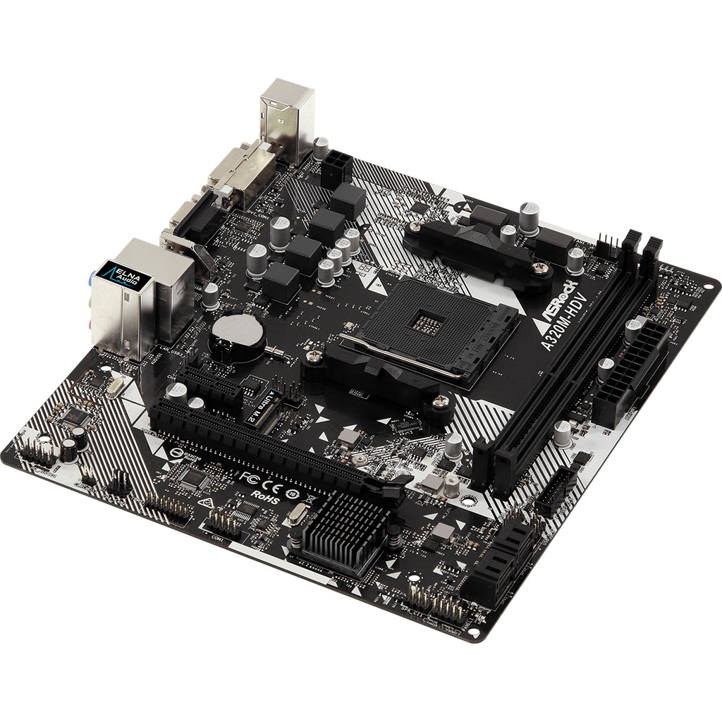 Mainboard ASRock A320M-HDV R4.0 Socket AM4 - Hàng Chính Hãng - Bảo hành 36 tháng