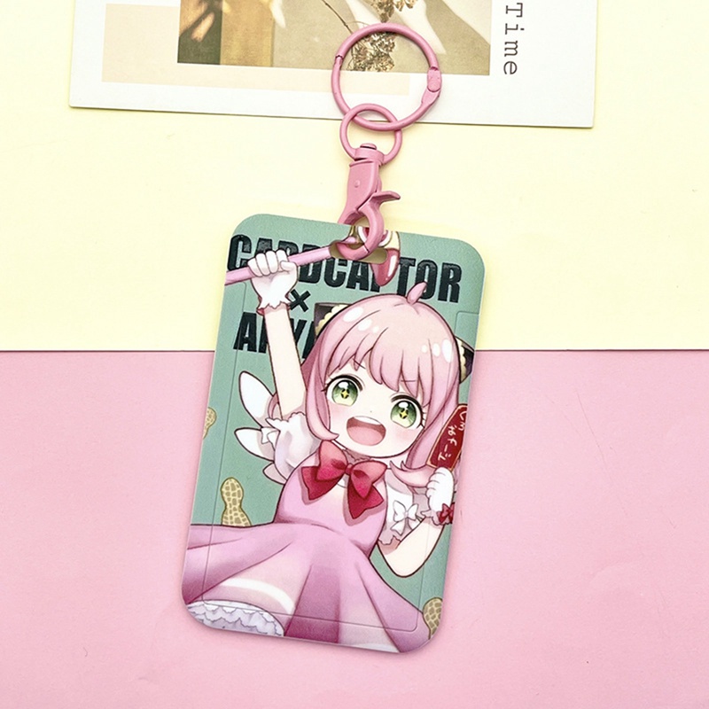 Ví Đựng Thẻ Tín Dụng / Thẻ Tín Dụng Bằng Da Pu Bện Họa Tiết Hoạt Hình Anime Dành Cho Học Sinh LXSM Spy X