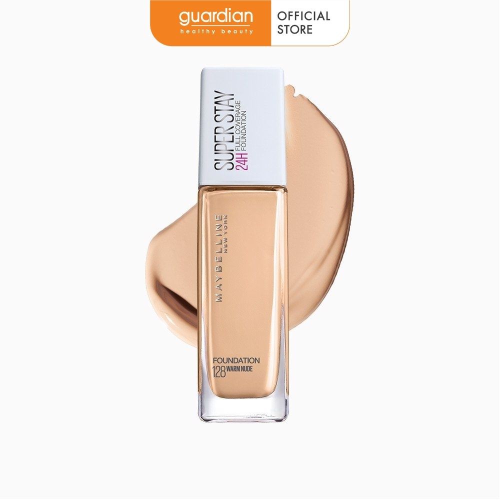 Kem Nền Maybelline New York 24H Lâu Trôi Che Phủ Cao SuperStay Full Coverage Foundation 128 Warm Nude 30ml