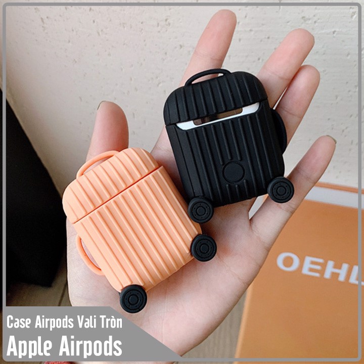 Túi đựng cho tai nghe Airpods Vali hình tròn kèm dây