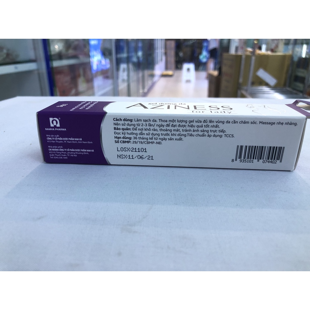 Kem Bôi Da Aziness for Lady Ngừa mụn trứng cá, giúp làm giảm mụn đỏ, kiểm soát bã nhờn hiệu quả.