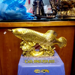 Cá Rồng Tài lộc Bằng Đồng, tượng cá rồng bằng đồng, kim long bằng đồng
