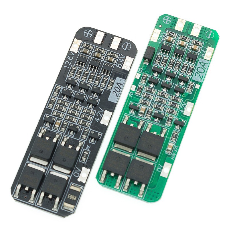 Bảng Mạch Pin Li-ion 18650 3S 20A PCB BMS 12.6V Cell 59x20x3.4mm