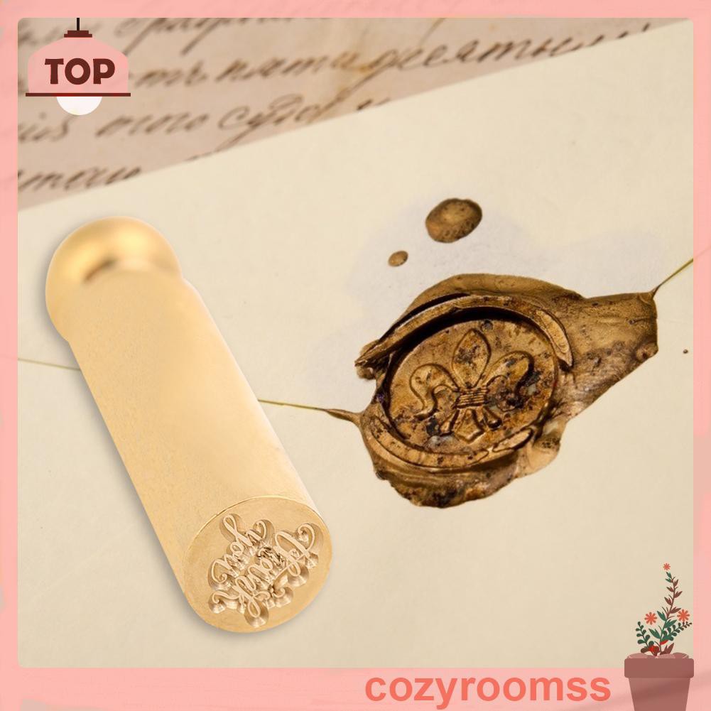 Sáp Thank You Wax Seal Stamp Fire Painting DIY Scrapbooking Envelope Wedding