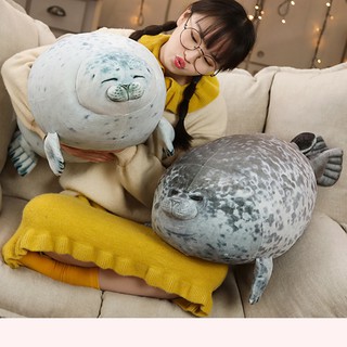 High Quality 80cm Sea Lion Toy 3D Novelty Throw Pillow Soft Seal Plush Stuffed House warming Party Hold Pillow