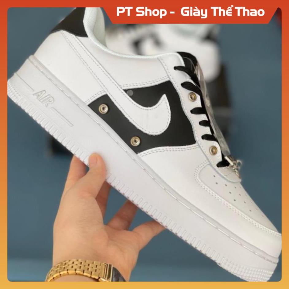 [Hàng Tốt + FreeShip] Giày AF1 đen trắng stick Xịn sò full box, Giầy sneaker air đen trắng mới đủ phụ kiện