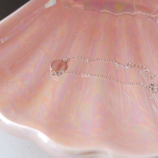 Lắc tay mặt tròn Bạc 925 - Flat bracelet