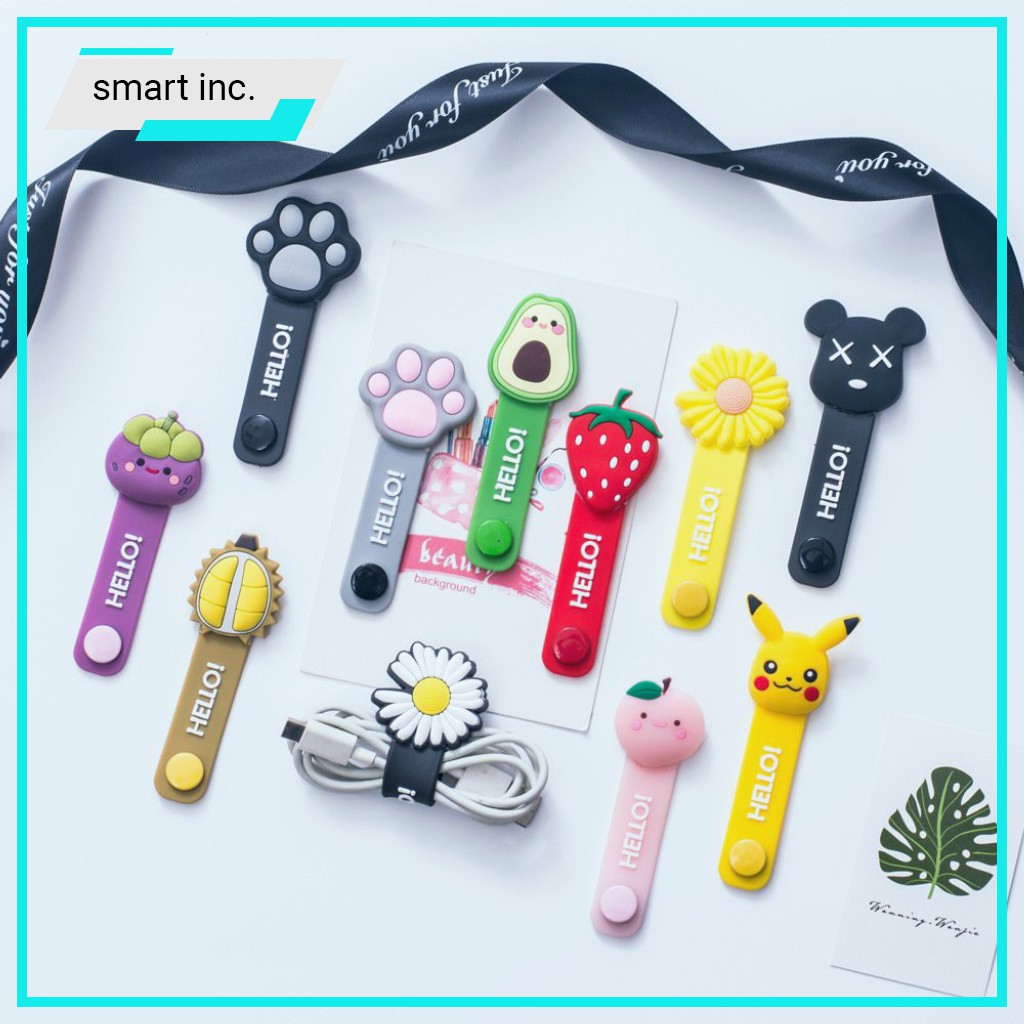 Dây Quấn Gọn Cáp Sạc Điện Thoại Tai Nghe Dễ Thương Kẹp Cuốn Quấn Thu Gọn Bảo Vệ Cáp Sạc Dây Sạc Chống Rối Cute | BigBuy360 - bigbuy360.vn