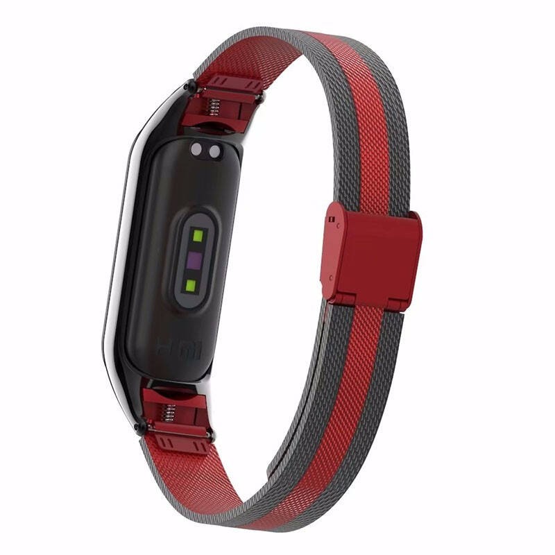 DÂY ĐEO MIBAND 4 KIM LOẠI THÉP THAY THẾ DÂY ĐEO VÒNG ĐEO TAY XIAOMI MIBAND 4 3