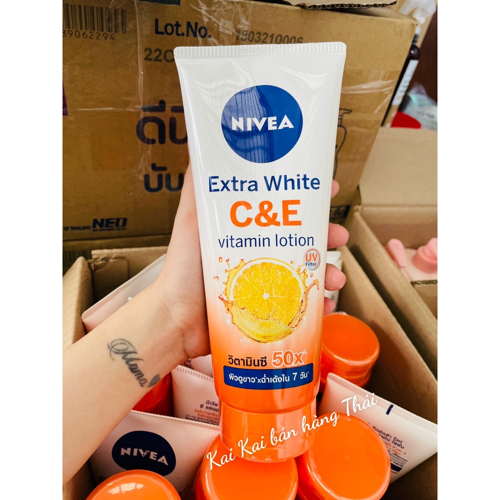 SỮA DƯỠNG THỂ NIVEA EXTRA WHITE TUÝP TO 320ml THÁI LAN CHÍNH HÃNG