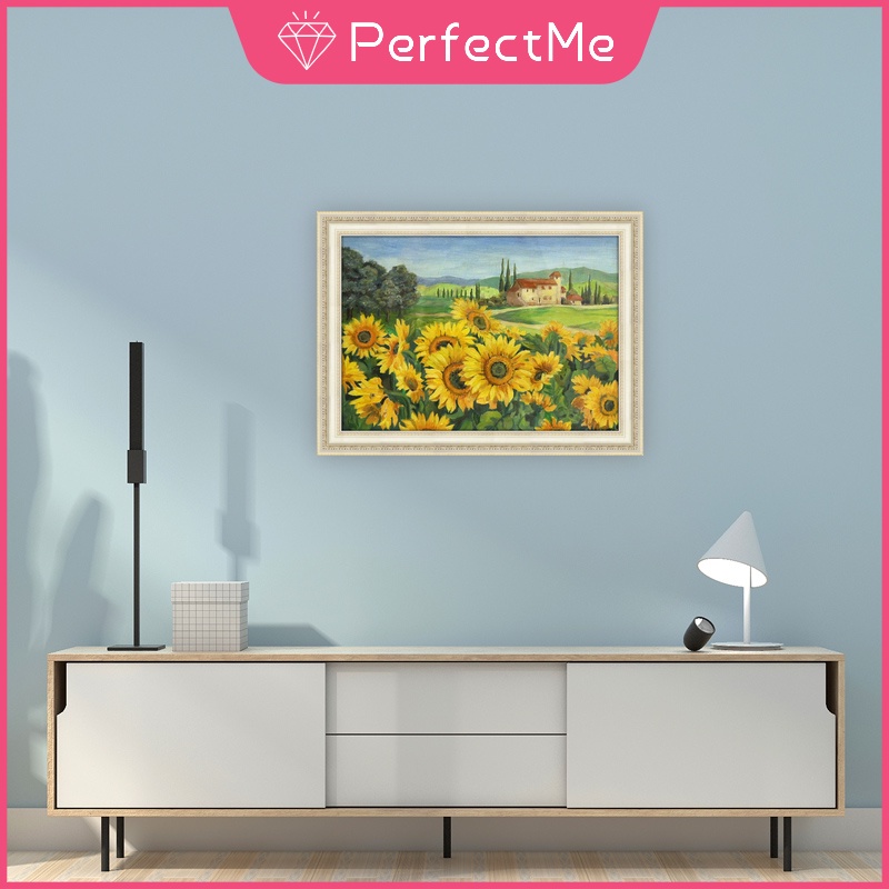 Bộ tranh đính đá 5D tự làm họa tiết hoa hướng dương kích thước 40x30cm