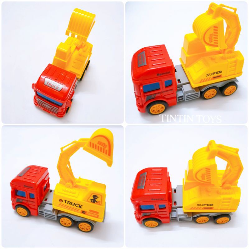 [ĐEP-Trớn Xịn] Đồ chơi xe công trường 13cm có trớn xịn