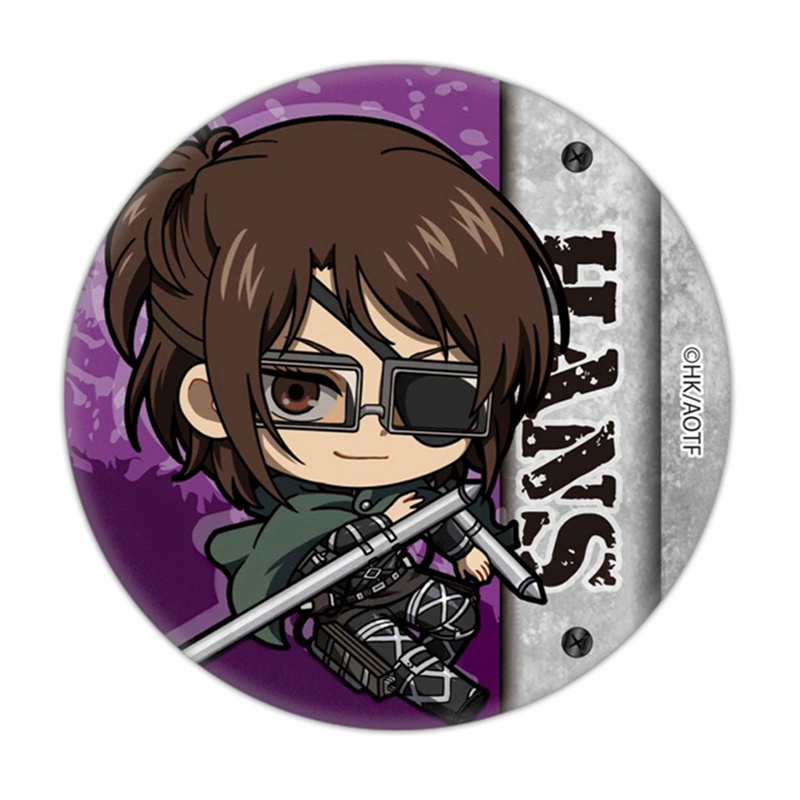 Huy hiệu cài áo hình nhân vật hoạt hình Attack on Titan