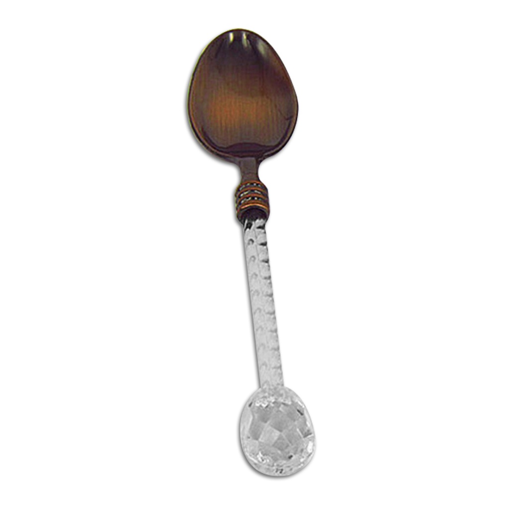 [CHOO] Retro Crystal Handle Tea Coffee Spoon Ice Cream Spoon Dessert Ladle Scoop