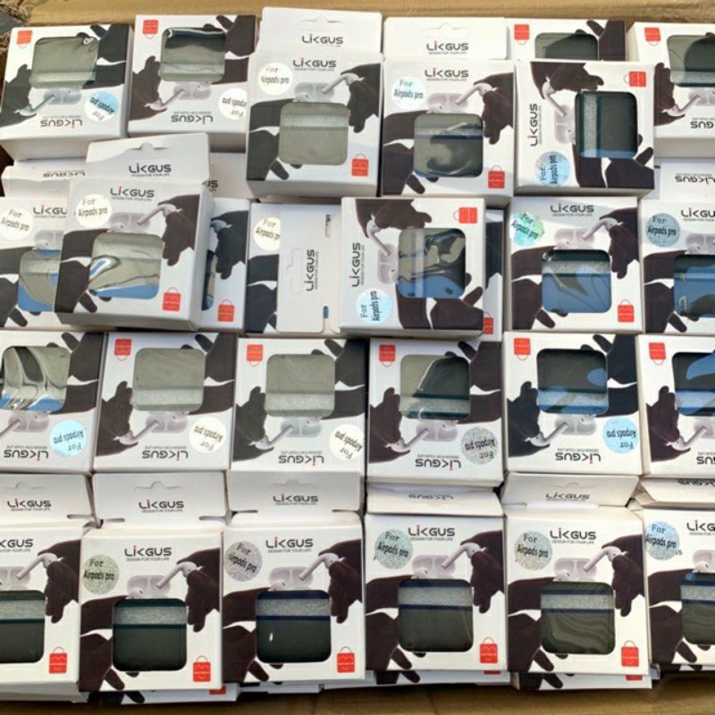 Bao Case cho tai nghe Airpods 3 - Airpod 1 - 2- Airpods Pro Hiệu LikGus nhám viền màu siêu đẹp, chống bám vân tay