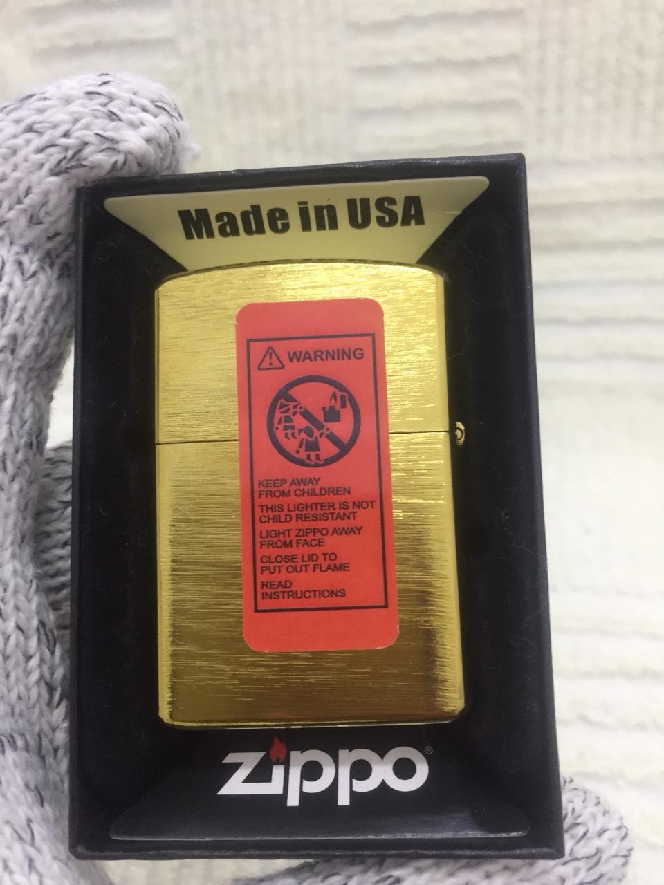 Vỏ Bật Lửa Zippo USA Họa Tiết Ơn Cha Nghĩa Mẹ - Ruột Trắng