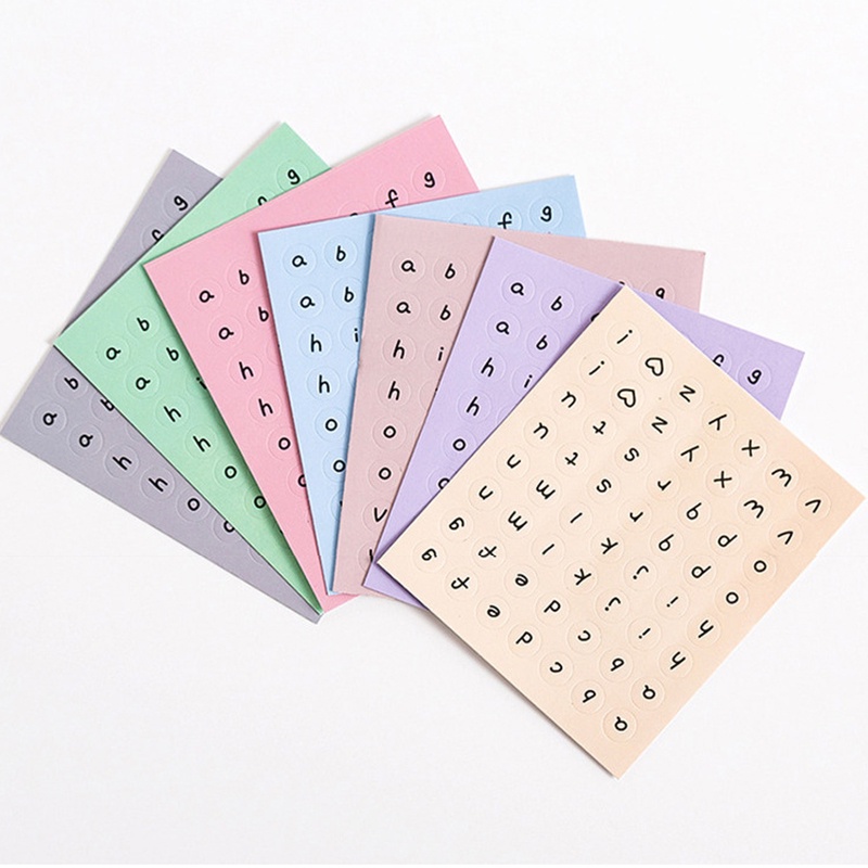 1 Miếng Dán Trang Trí Sổ Tay Nhật Ký Hình Chữ Cái Tiếng Anh