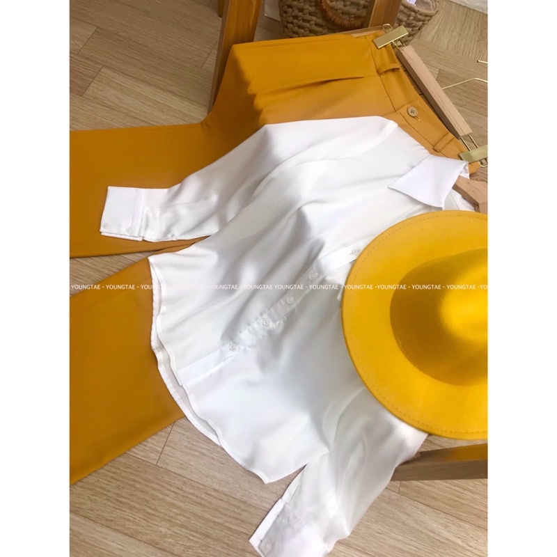 Quần suông nữ culottes basic cạp cao ống rộng lưng cao dáng dài nhiều màu chất siêu đẹp không nhăn nhàu | BigBuy360 - bigbuy360.vn
