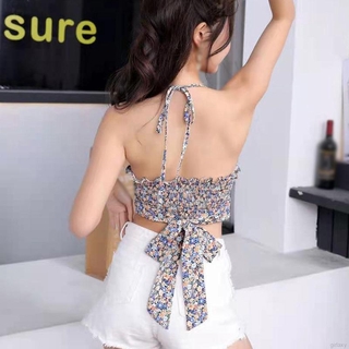 [Code FAGREEN245 10% off up to 30K for 99K] Korean Style Flower Texture Chiffon Armpit Tops*Nanjr