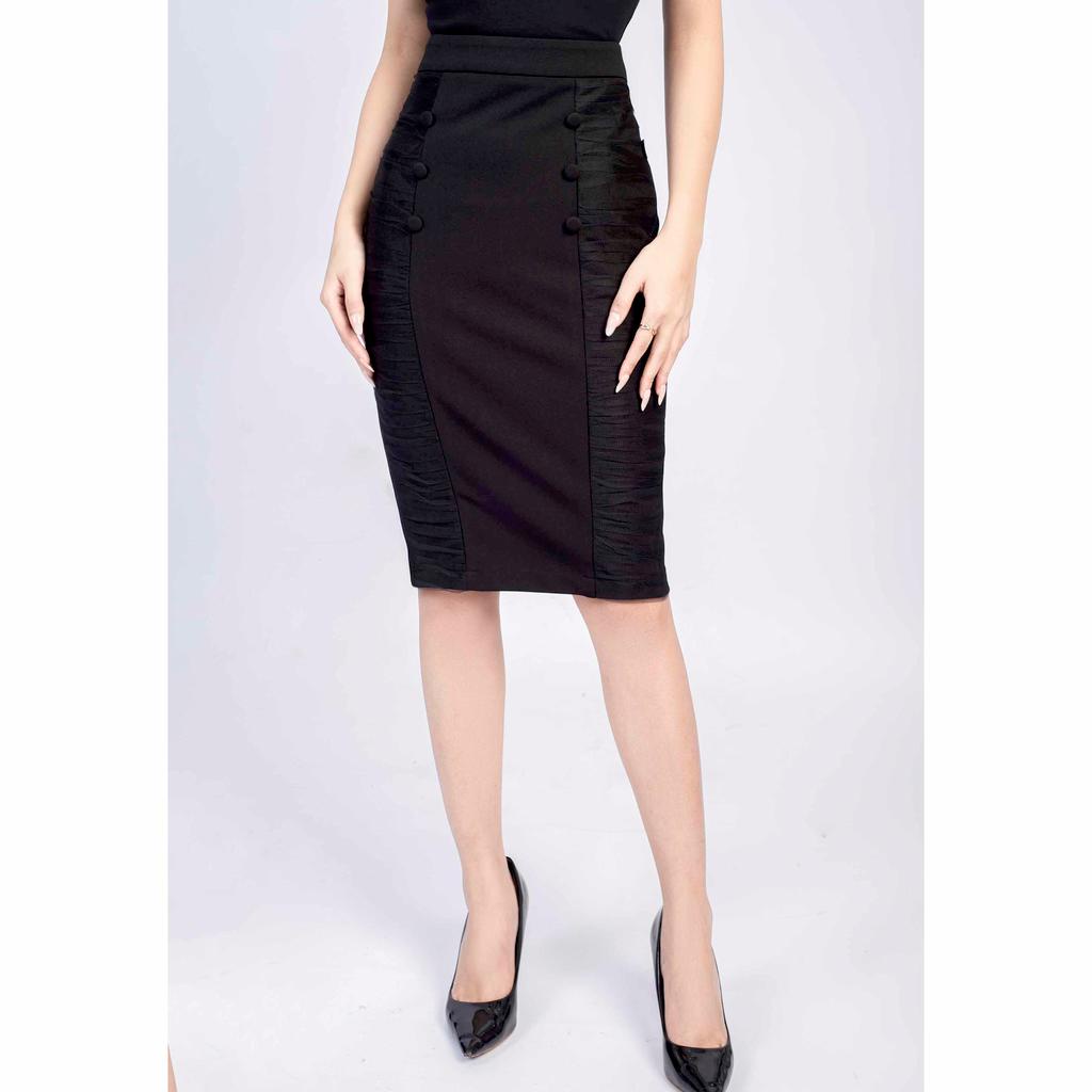 Chân váy ôm, phối lưới MMOutfit M-JU070721093