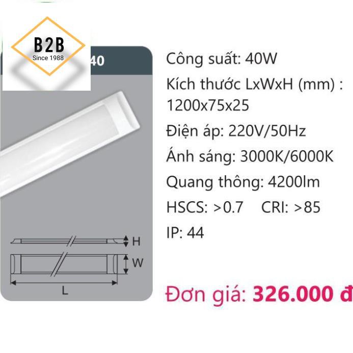Đèn led ốp trần Duhal KDLD0401 40W
