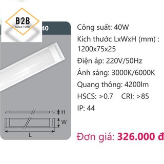 Đèn led ốp trần Duhal KDLD0401 40W