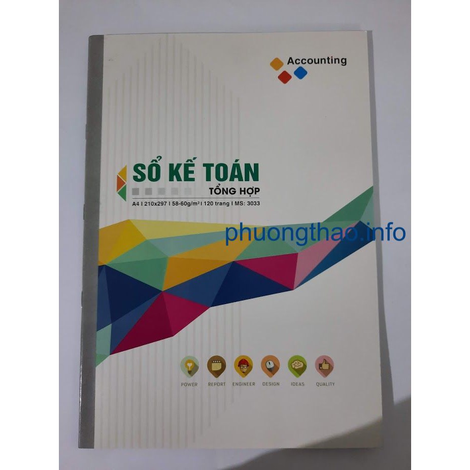 Sổ kế toán tổng hợp 120tr - 200tr - 320tr.