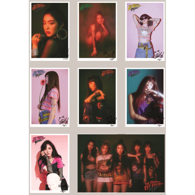 Lomo card ảnh nhóm nhạc RED VELVET BAD BOY Có chữ ký full 31 ảnh