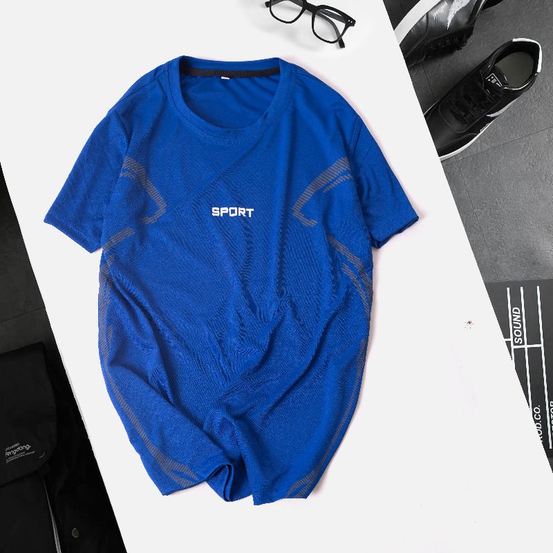 [HÀNG MỚI 2022] Áo Thun lạnh Thể Thao Nam Tay Ngắn cổ tròn from rộng giá rẻ có 5 màu 5 sizes từ M - 3XL áo thun | BigBuy360 - bigbuy360.vn