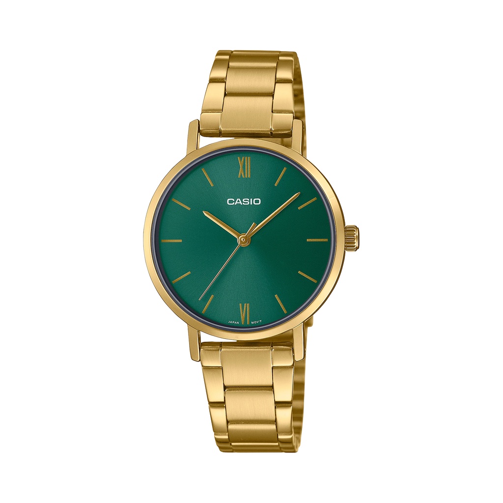 Đồng hồ nữ Casio LTP-VT02G-3A dây thép không gỉ, chống nước 50m, hàng chính hãng