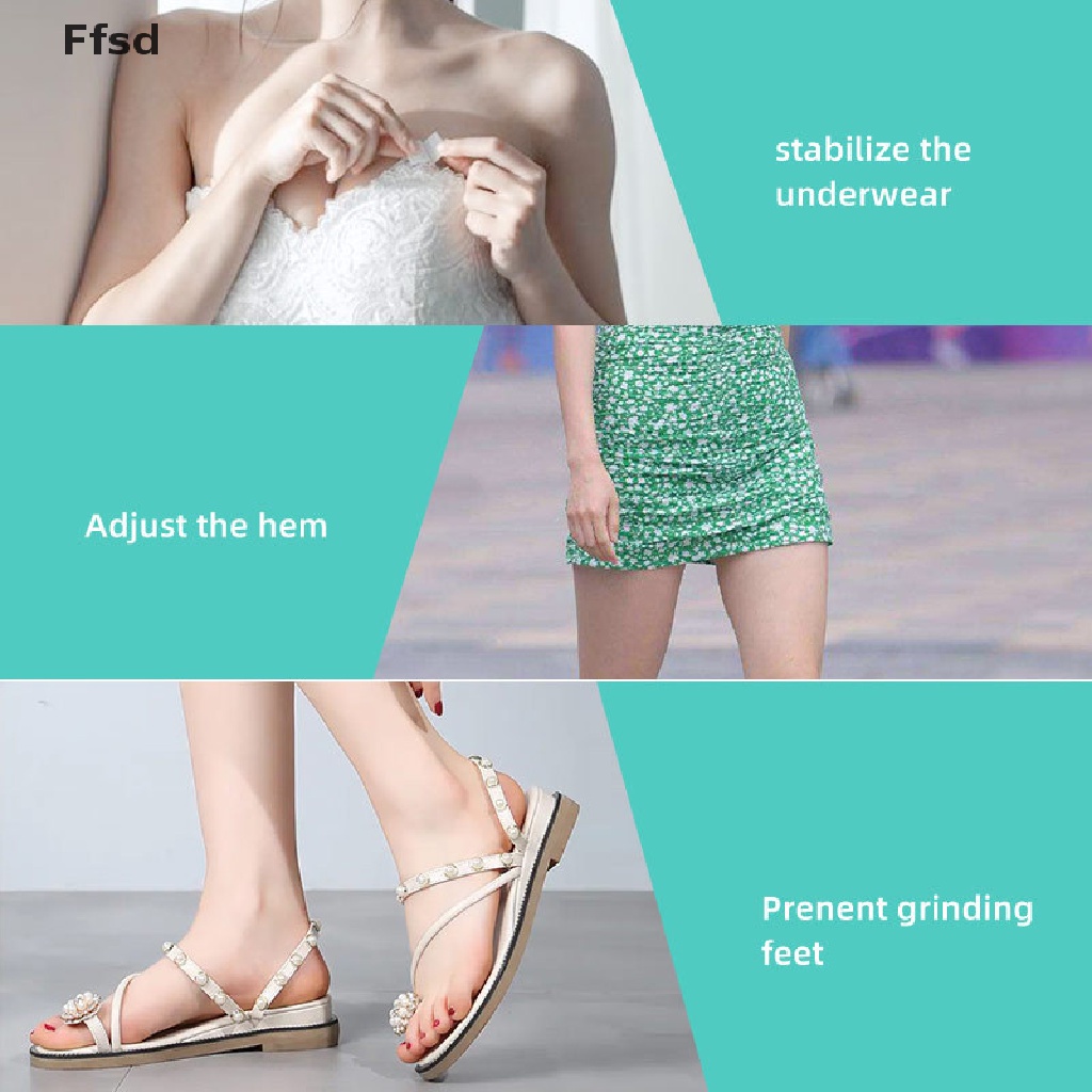{Ffsd} Set 36 Miếng Dán Hai Mặt Trong Suốt Chống Lộ Hàng Cho Đầm / Toàn Thân