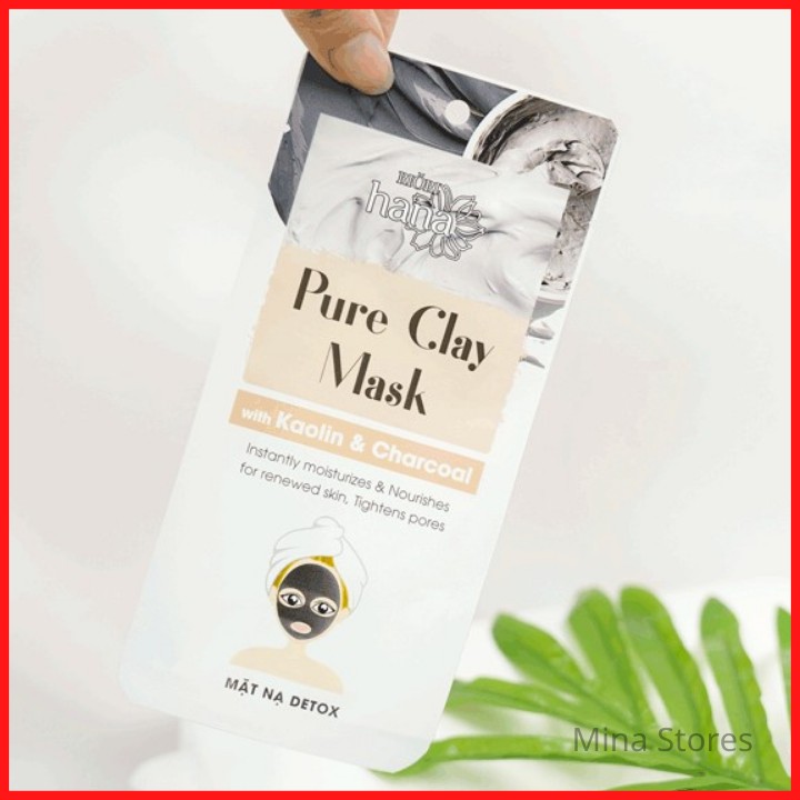 [1 Gói] Mặt Nạ Đất Sét Detox Thải Độc Da RIORI Pure Clay Mask (Hộp 6 gói)-Thải độc cho da, hút dầu thừa, ngăn ngừa mụn