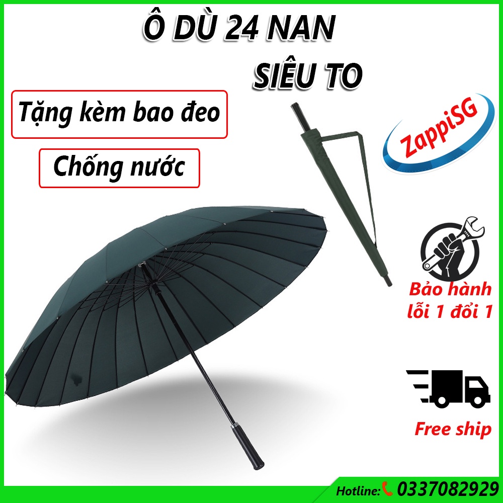 [SIÊU TO] Dù 24 Nan Siêu Cứng, Chống Lật, Dù Che Mưa, Dù Che Nắng, Ô Dù Che Mưa, Ô Dù Che Nắng