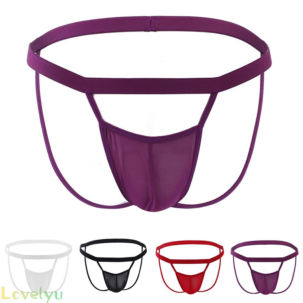 &lt;READY STOCK&gt;Sissy Men Bikini Briefs Thong Underwear Sexy Pouch Underpants Jockstrap Lingerie100% brand new！