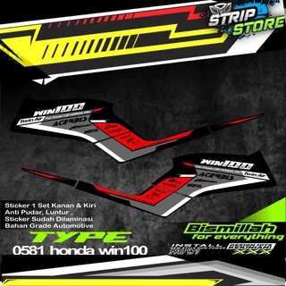 Sticker dán trang trí xe hơi honda win 100 lite bsd 0581 chất lượng cao