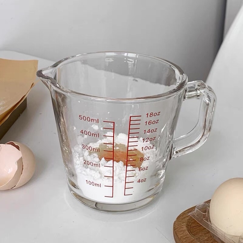 Ca thuỷ tinh có chia dung tích 500ml