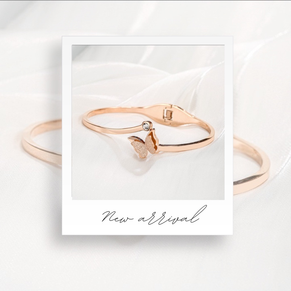 Vòng tay nữ cánh bướm nạm đá, thời trang, thiết kế tinh sảo NAS.BYYOU/ NS22-B01