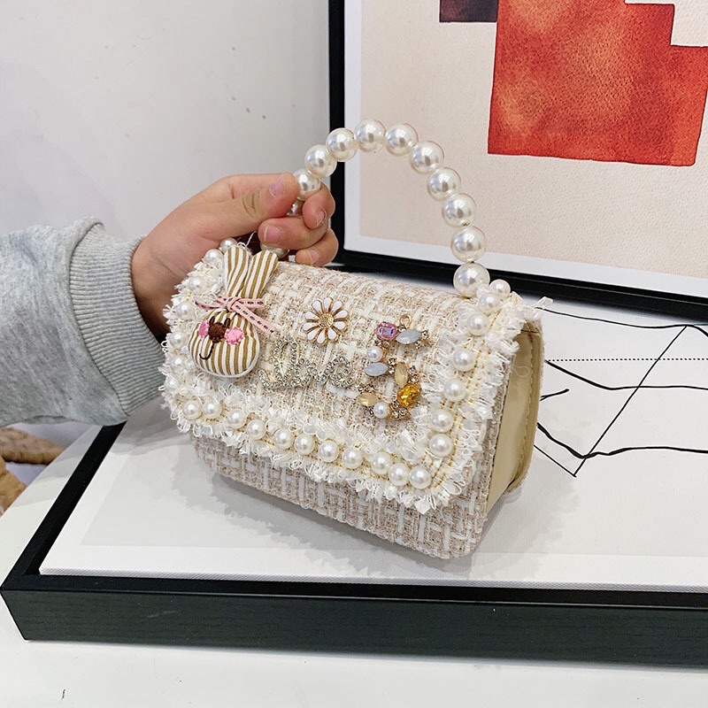 Túi đeo chéo vải dạ xinh xắn cute đáng yêu nhiều kiểu dáng cho bé gái diện TẾT, đi chơi, nhận lì xì